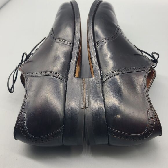 Alden 996 Oxford Mens Shoes Black Leather  brogue lace-up Made USA sz 9.5 B main image 9